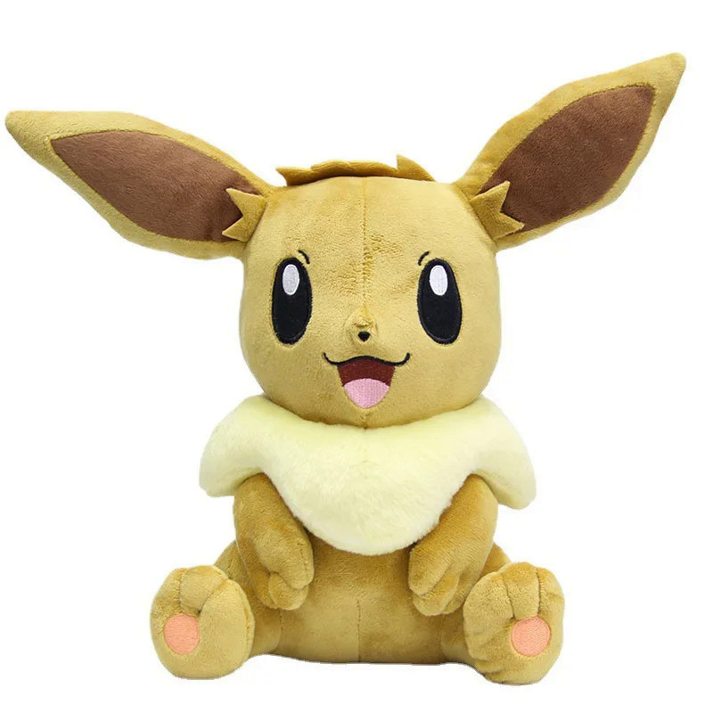 Anime Pokemon Cute Eevee Plush Toys Soft Stuffed Doll Let's Go Game Pokemon Monster Eevee Pillow Cot