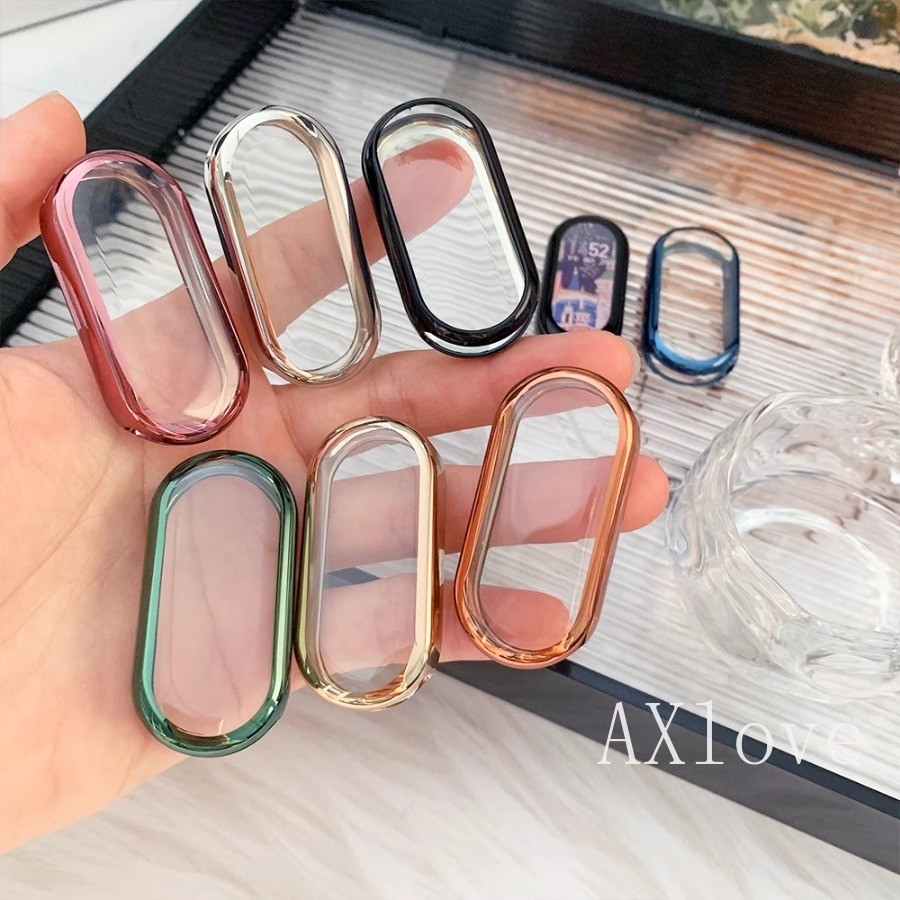 ฝาครอบสําหรับ Xiaomi Mi Band 10 9 8 NFC อุปกรณ์เสริม All-Around ป้องกันกันชนป้องกันหน้าจอ Soft Tpu Shell