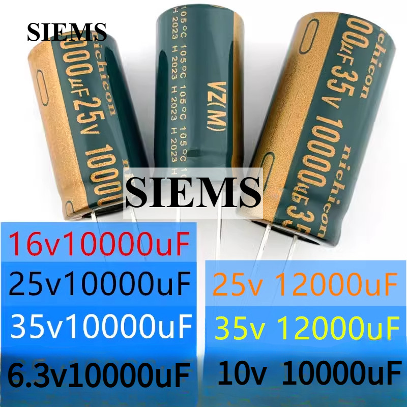 ใหม่ Original อลูมิเนียม Electrolytic Capacitor 6.3V 10V 16V 25V 35V 10000UF 12000UF Electrolytic Ca