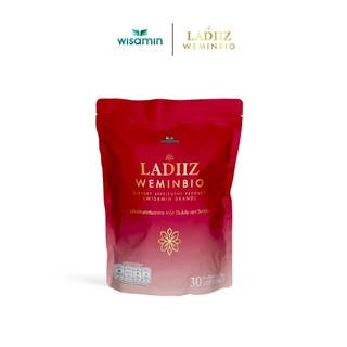 LADIIZ WEMINBIO ลาดิซ วีมินไบโอ ผลิตภัณฑ์เสริมอาหาร โพรไบโอติก พรีไบโอติก (ตราวิษามิน) จำนวน 1 ถุง 30 ซอง