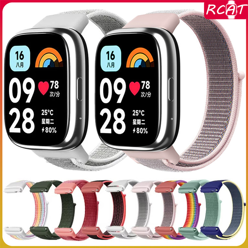 สายรัดไนลอนสำหรับนาฬิกาสมาร์ท for Redmi Watch 3 Active Sport Band สายรัดข้อมือแบบนุ่มสำหรับ for Xiaomi Mi Watch 3 Lite