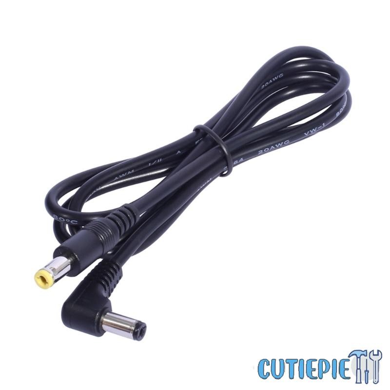 Cutiepie Extension Cable DC5 5mmx2 1mm Male to DC5 5mmx2 5mm Male Cord สําหรับ LED และ CCTV