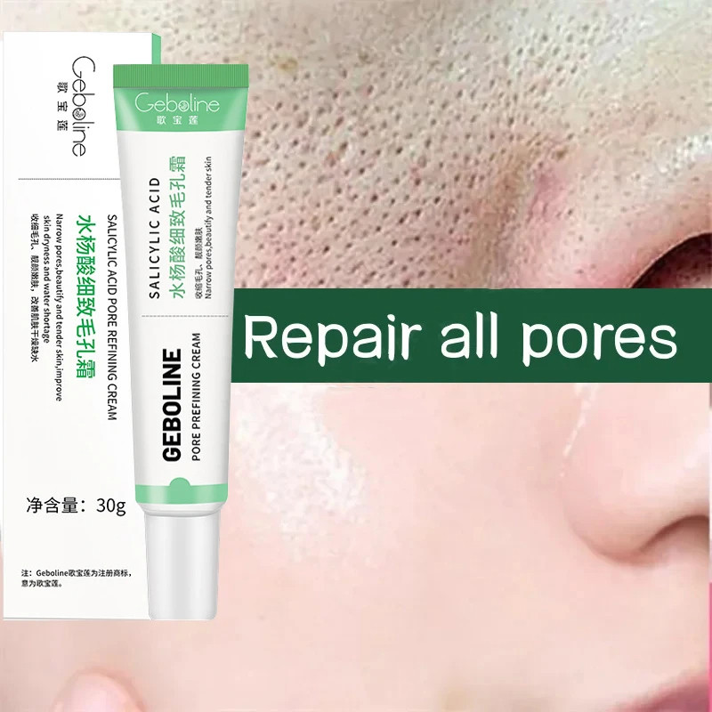Salicylic Acid Pore Shrinking Cream ลบ Blackehead กระชับใบหน้า Smooth Skin Care Purifying Gel ครีมรูขุมขนหดตัวใหม่