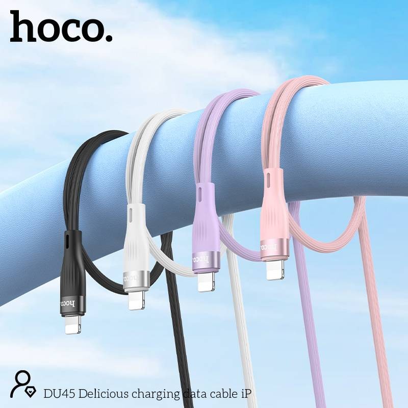 HOCO DU45 สายชาร์จ สำหรับ iOS / Type-C / Micro จ่ายไฟ 3A สายซิลิโคน ทนทานและยืดหยุ่น ยาว 1 เมตร hc8 ราคา ถูกที่สุด ดีลบีเคเค แกลเลอรีภาพที่ 8
