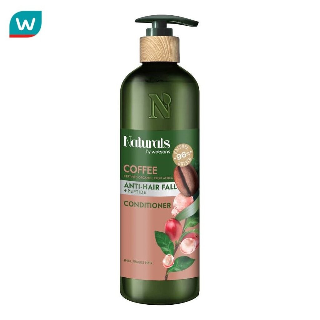 Naturals by Watsons เนเชอรัล บาย วัตสัน คอฟฟี่ แอนตี้-แฮร์ฟอล คอนดิชันเนอร์ 490มล