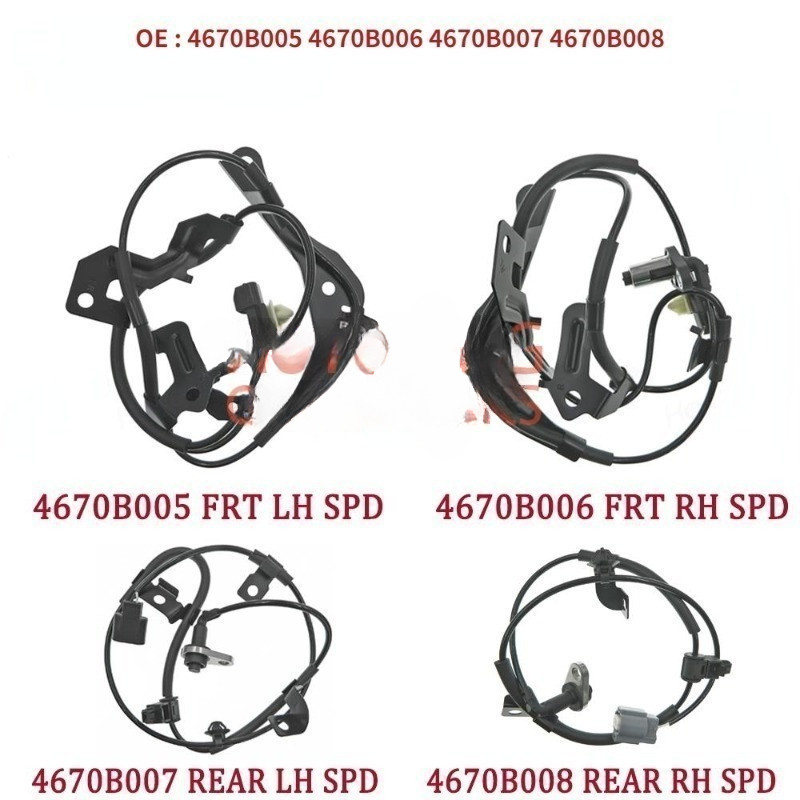 ด้านหน้าด้านหลังซ้ายขวาความเร็วล้อเซ็นเซอร์ ABS สําหรับ Mitsubishi Pajero Montero Sport L200 Triton 