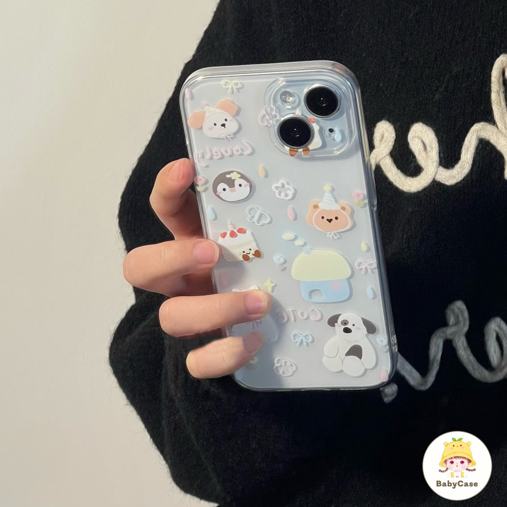 เคส Realme C67 C35 C55 C53 C35 C25 C51 5 5i C30 C31 C21 C11 8i 11 C3 C15 C21Y C25Y C25S C20A สัตว์ตลกน่ารักปกคลุม - รูปที่ 3