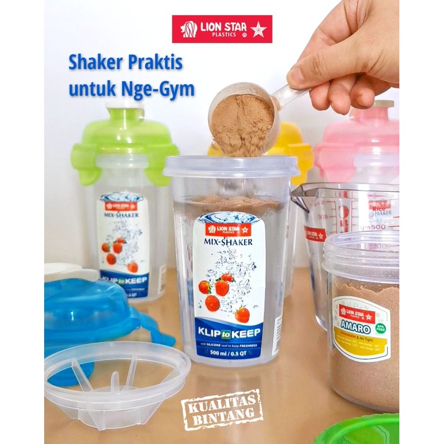 MICTON Lion Star KP-45 500ml KP-46 600ml และ KP-47 800ml คลิปผสม Shaker ปฏิบัติสําหรับเครื่องดื่มโปร