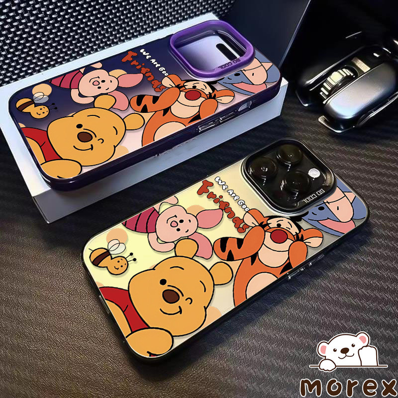 การ์ตูนน่ารักวินนี่หมีเคส Realme C25 C71 C75 14X C67 C35 C53 C51 C55 C12 C17 C21 C30 C15 C11 C20 7i C20A 5 5i Note 60 50
