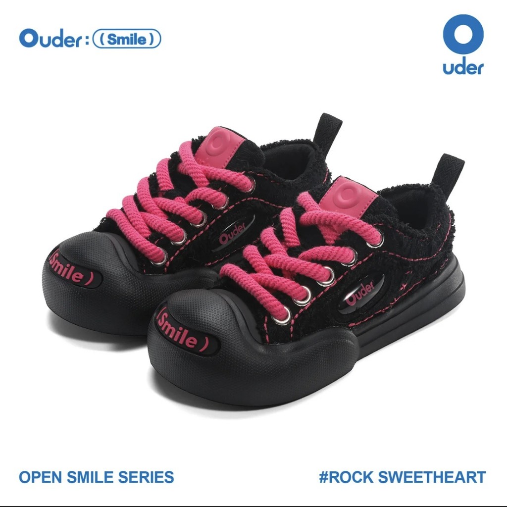 [คุณภาพสูง] Ouder smiler Ouder Smile Canvas Shoes Heightened หนา-Soled Big Toe Shoes