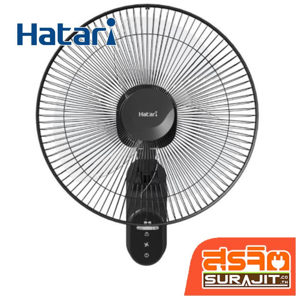 HATARI พัดลมติดผนัง 16 นิ้ว สีดำ รุ่น W16R1 BK (24498)