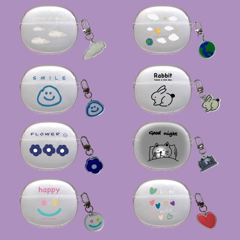 Stock ReadyCase สําหรับ Edifier EvoBuds Pro/Lolli Pro5 TPU ฝาครอบหูฟังแบบนุ่มโปร่งใสพร้อมเชือกมือ