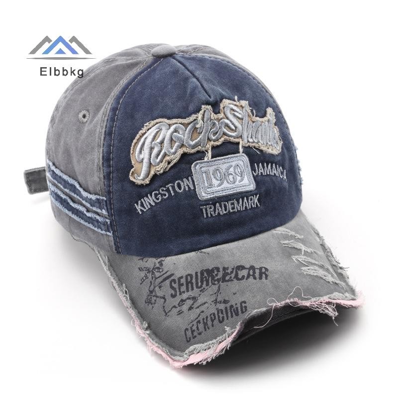 EIbbkg ล้างผ้าฝ้าย 1969 เย็บปักถักร้อยเบสบอลหมวกสําหรับผู้หญิงผู้ชายกีฬา Visors Vintage Snapback Unisex-Teen Hip Hop หมวกกระดูกพ่อหมวกขาย