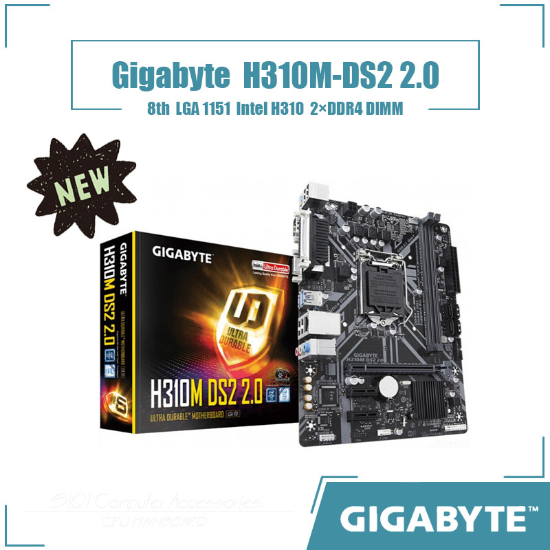 [ใหม่] เมนบอร์ด Gigabyte H510M K Intel H310 2DDR4 DIMM LGA 1151 เมนบอร์ดเดสก์ท็อป