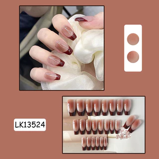 รุ่นLuxnail FN44 พร้อมส่งเล็บปลอมสำเร็จรูปสไตล์มินิมอลลายน่ารักๆ ขนาดฟรีไซส์ 24 ชิ้นสุดคุ้ม
