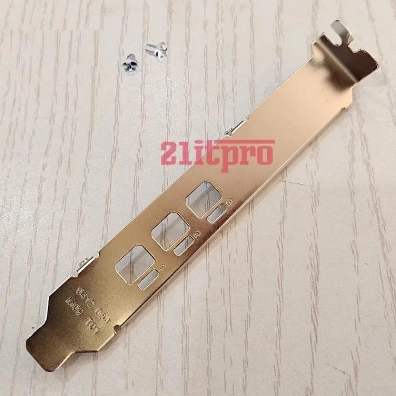 I/O Shield แผ่นด้านหลัง Baffle สําหรับ NVIDIA Quadro P400 T400 ความสูงเต็ม Bezel วงเล็บเปล่า