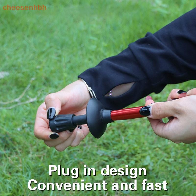 Cheehbh 6 ชิ้น Trekking Pole Nordic Walking Stick Cane Climb เปลี่ยน Alpenstock กลางแจ้ง Camp เดินป่