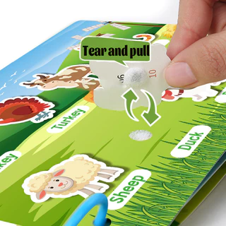 GeeToy สติ๊กเกอร์หนังสือเงียบ หนังสือยุ่งๆ สำหรับเด็ก ของเล่นเสริมพัฒนาการสมองสำหรับเด็ก