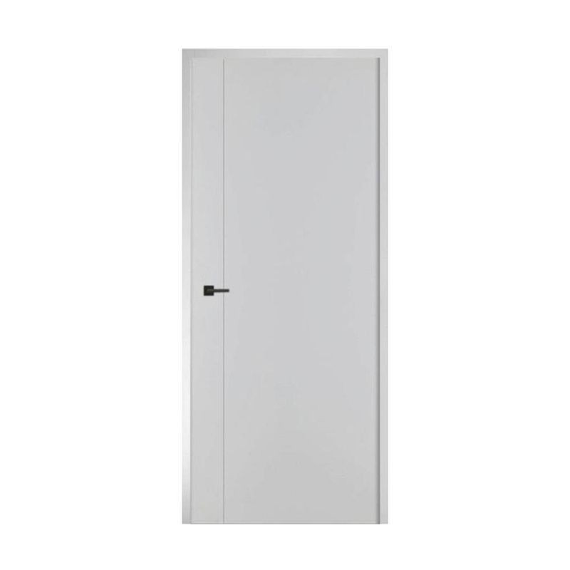 ANYHOME ประตูภายใน UPVC เซาะร่อง HG2 80X200 เทาเจาะ