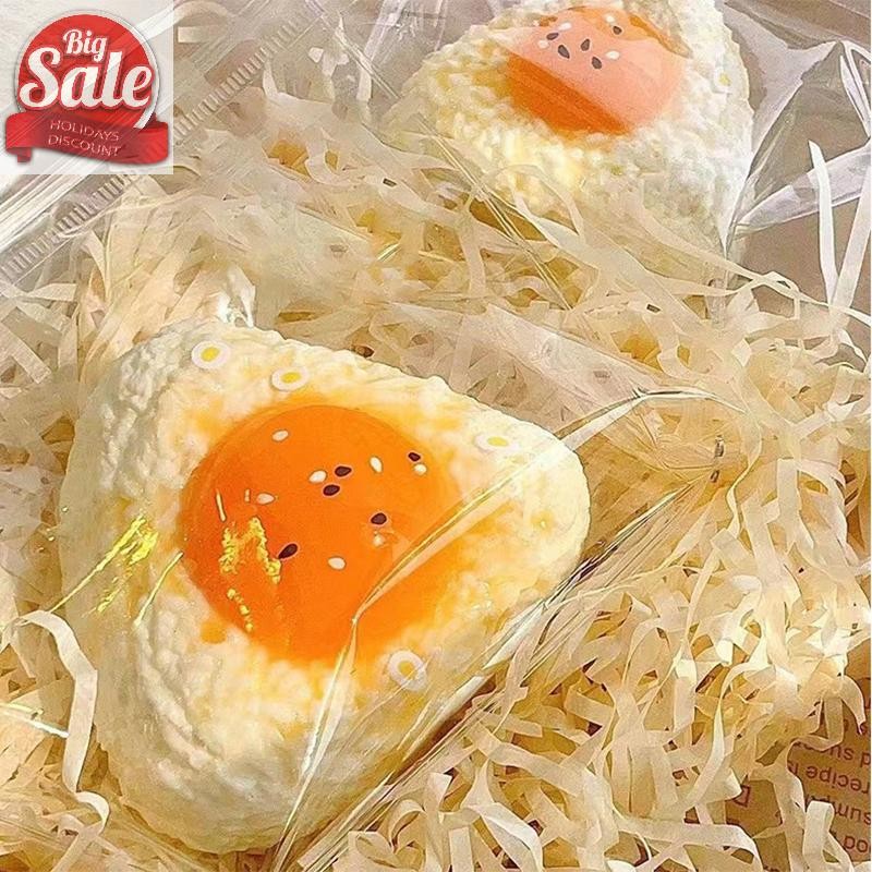 AF ใหม่ Handmade ซิลิโคนจําลองไข่ข้าวปั้น Mochi Taba Squishy ของเล่นบรรเทาบีบ Creative Rebound Fidget ของเล่นน่ารัก Squishy A