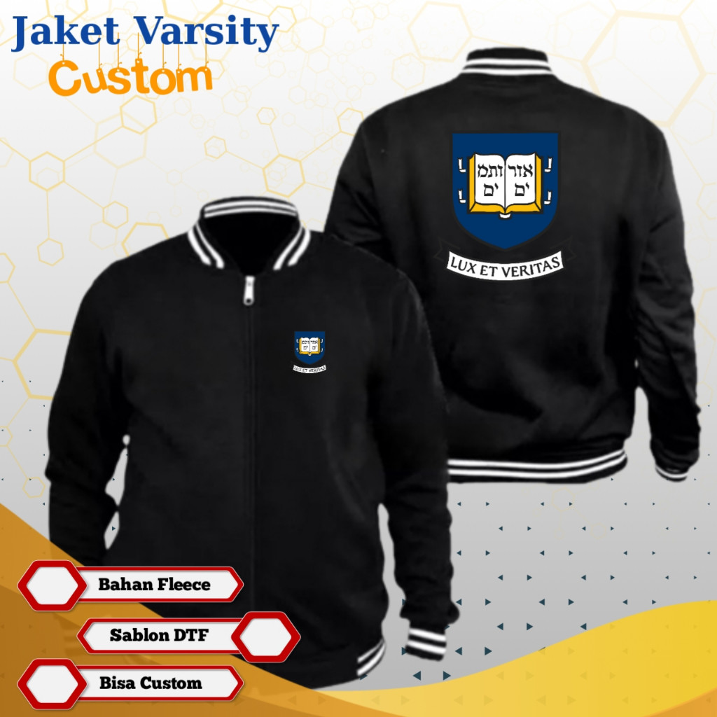 Yale University Jacket เสื้อแจ็คเก็ต Varsity Custom UL24