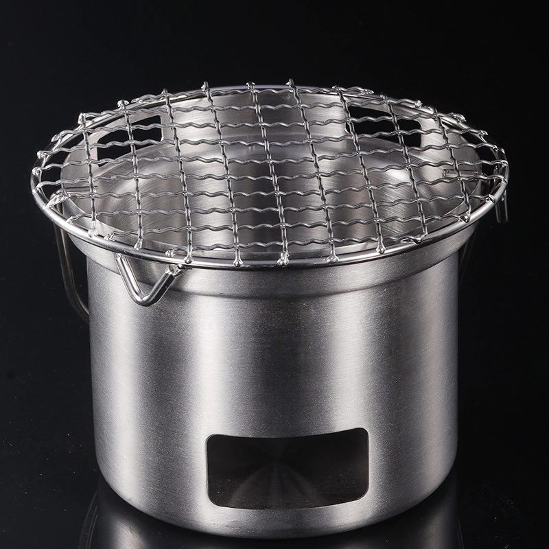 🔥「เตาย่างพกพา สแตนเลส ใช้กลางแจ้ง | Mini BBQ Grill แคมป์ปิ้ง ถ่านร้อนเร็ว พร้อมเครื่องมือ」 thumbnail 7