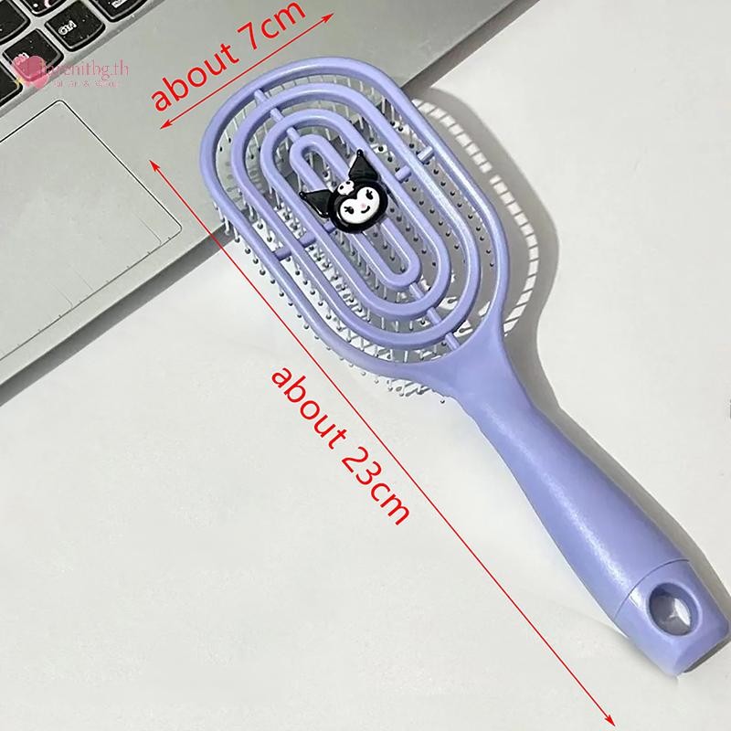 RENBG หวี Hollow หวีนวดหวีถุงลมนิรภัยด้ามยาวสําหรับของขวัญวันเกิดเด็กผู้หญิง TH - รูปที่ 3