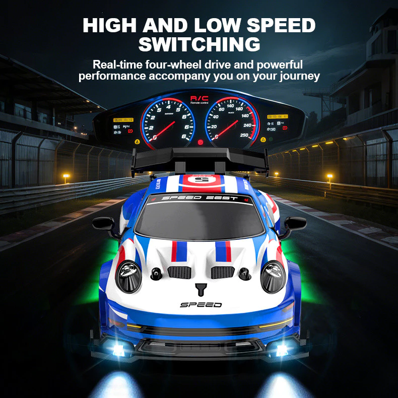 1:24 RC Drift รถ 4WD Proportional คันเร่ง BMW GTR Porsche ของเล่น 1/24 2.4G รีโมทคอนโทรลรถ Racing รถของเล่นเด็ก thumbnail 7