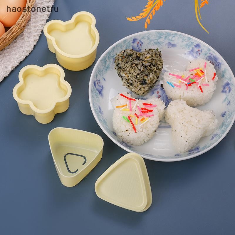 OST ใหม่ DIY แม่พิมพ์ซูชิ Onigiri ข้าวอาหารกดสามเหลี่ยม Sushi Maker แม่พิมพ์ญี่ปุ่น Home Kitchen Bento อุปกรณ์เสริมเครื่องมือ N