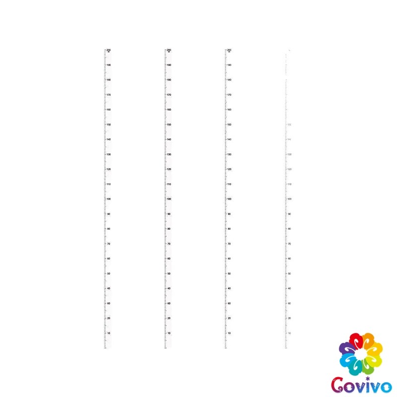 Covivo ที่วัดความสูงเด็ก สติ๊กเกอร์ส่วนสูง แบบติดผนัง ยาว 2 m สีขาว/สีใส Height sticker ราคา ถูกที่สุด ดีลบีเคเค แกลเลอรีภาพที่ 9