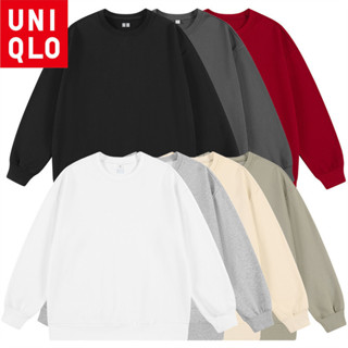 ยูนิโคล่ เสื้อสเวตเตอร์คอกลมหลวมสำหรับผู้ชาย 7 สี ลายยูนิคอร…