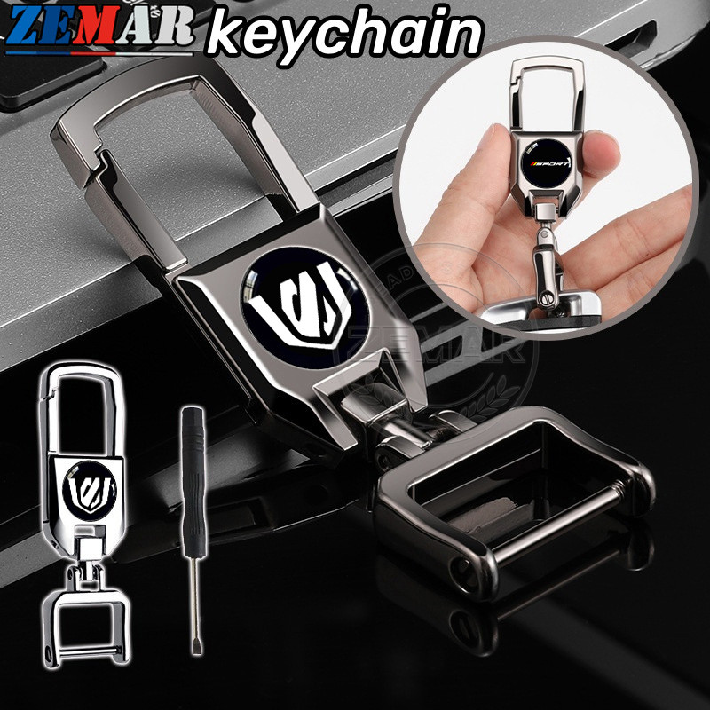 Toyota AlphardCar พวงกุญแจโลหะรถจักรยานยนต์ Key Chain Key Holder พวงกุญแจรถ Universal 360°ที่วางกุญแ