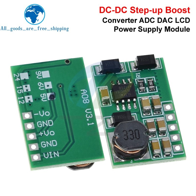 DD1718PA +- 5V 6V 9V 12V 15V 24V บวกและลบ Dual Output Power Supply DC Step-up Boost Converter โมดูล
