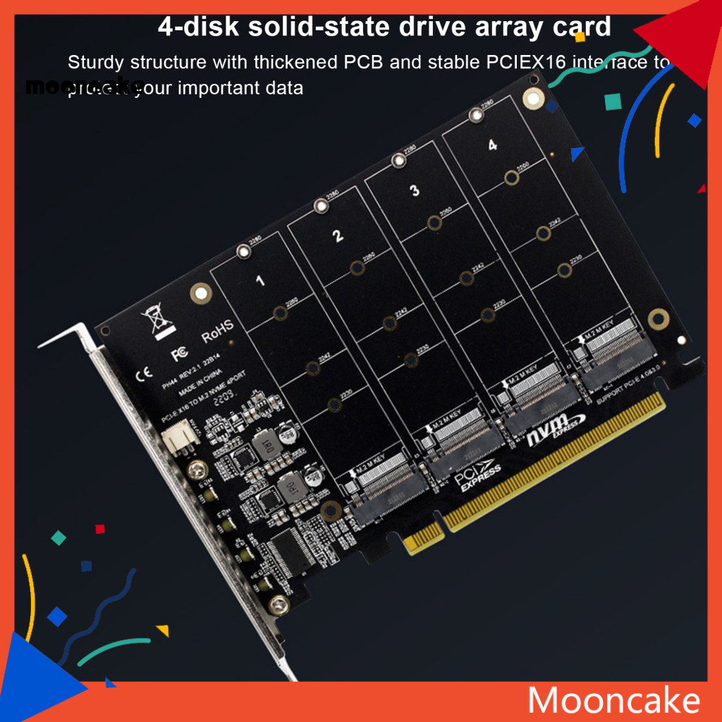 ขนมไหว้พระจันทร์| PCIe-raid อะแดปเตอร์เมนบอร์ดการ์ดสําหรับ Pcie แยกความเร็วสูง Nvme Ssd Raid การ์ดสํ