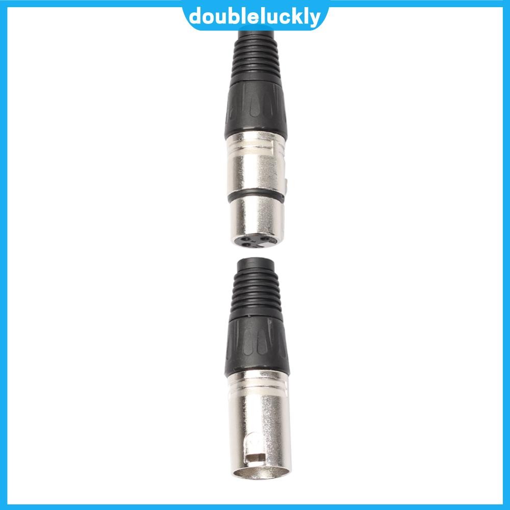 🔥Hot🔥 8Pcs 4 Male 4 Female XLR 3Pin Connector ตัวเชื่อมต่อสายสัญญาณเสียง ปลั๊กไมโครโฟน