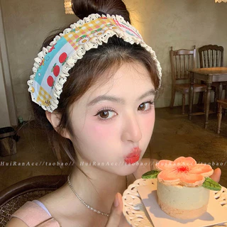 สติกเกอร์หน้าม้าถักลายดอกไม้เล็กหวาน 2026 สไตล์ใหม่สไตล์โมริเวลโครที่คาดผมลายดอกไม้สติกเกอร์ติดผม Tidy-up Artifact