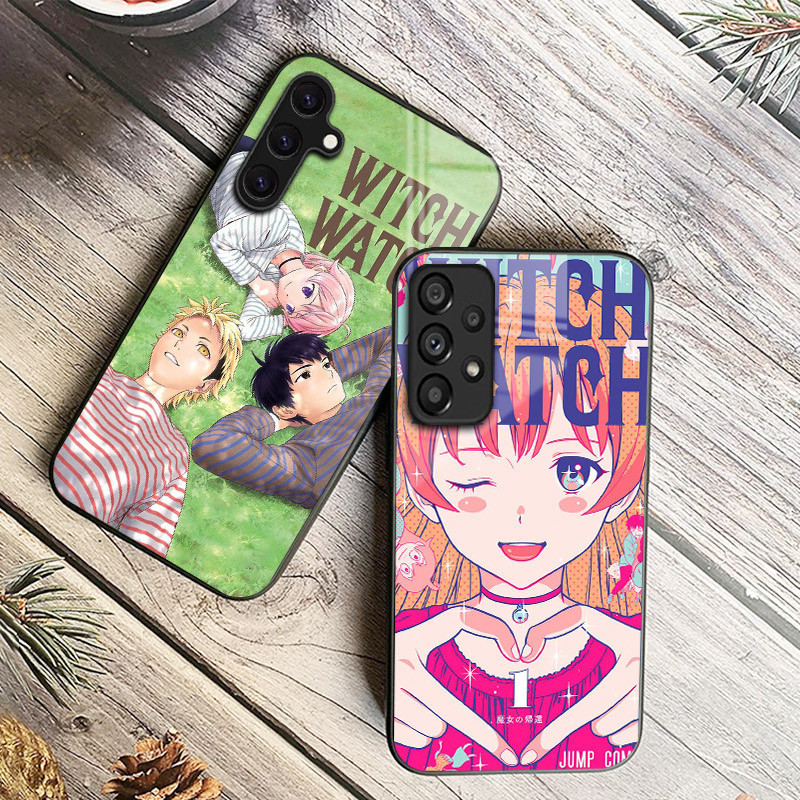WITCH WATCH แก้วเคสโทรศัพท์สําหรับ Samsung Galaxy A14 A16 A30 A22 A32 A33 A34 A40 A42 A55 4G A52 A53