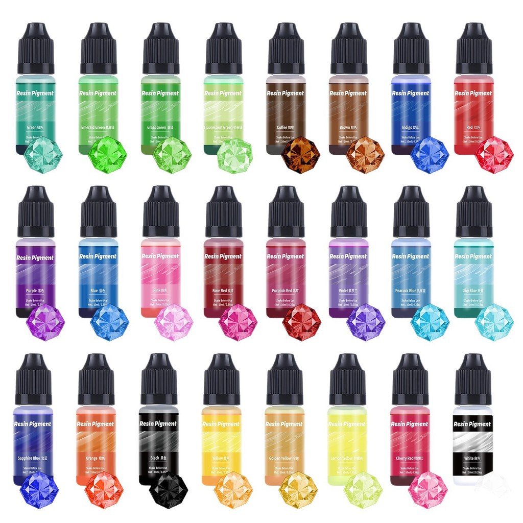 🇹🇭พร้อมส่ง | สีสำหรับเรซิ่น สีผสมเรซิ่น ใช้ผสมอีพ็อกซี่เรซิ่น Epoxy Resin Resin Color Pigment