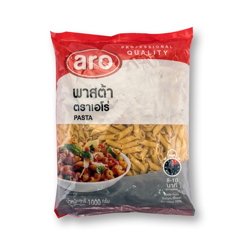 เอโร่ พาสต้าเพนเน่ 1000 กรัม / aro Pasta Penne 1000 g