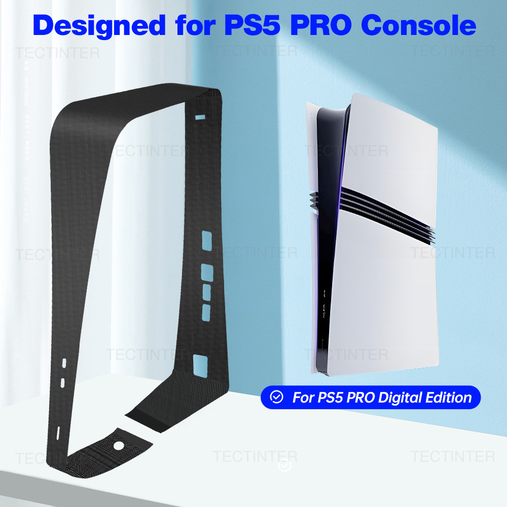 กรองฝุ่นสําหรับ PS5 Pro Disc/Digtal คอนโซล Protector ตาข่ายด้านข้าง Breathable Anti-Scratch สุทธิสําหรับ PS5 Pro อุปกรณ์เสริม