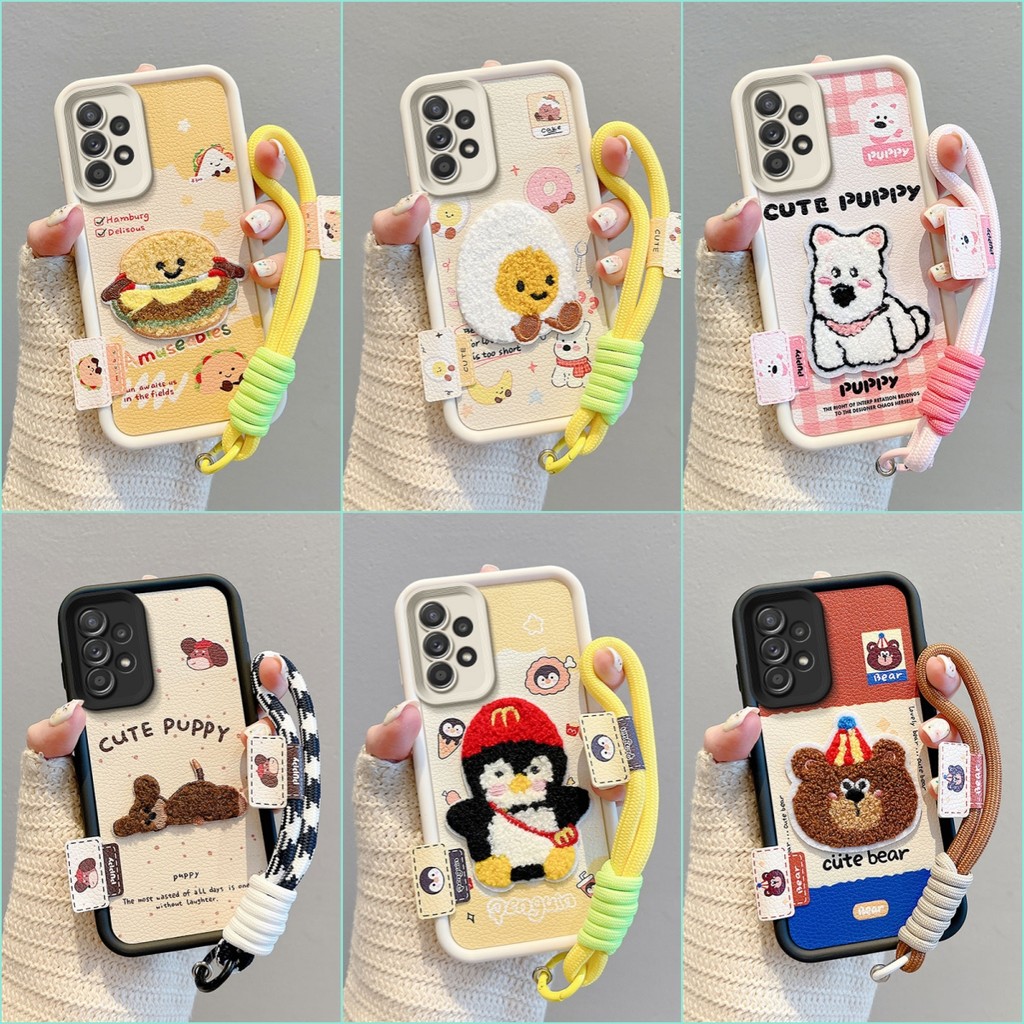 เคส Samsung A53 A33 A23 การป้องกันลายปักสวยงาม เคสซิลิโคนอ่อนนุ่ม BBCX