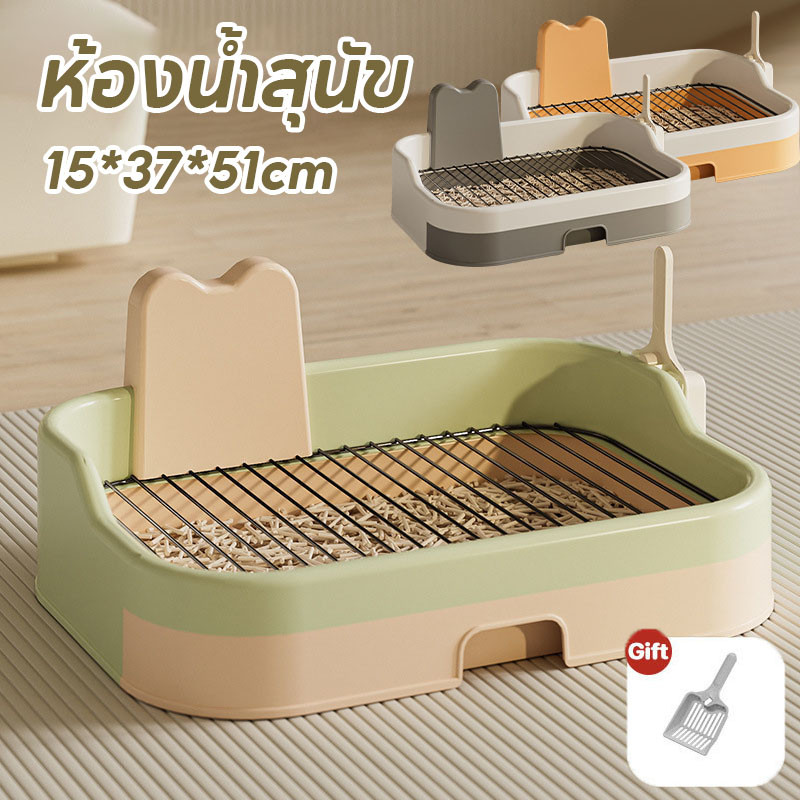 พร้อมส่ง ห้องน้ําสุนัข กระบะทรายแมว ถาดรองฉี่ สองชั้น ประเภทลิ้นชัก พร้อมที่ตักทราย