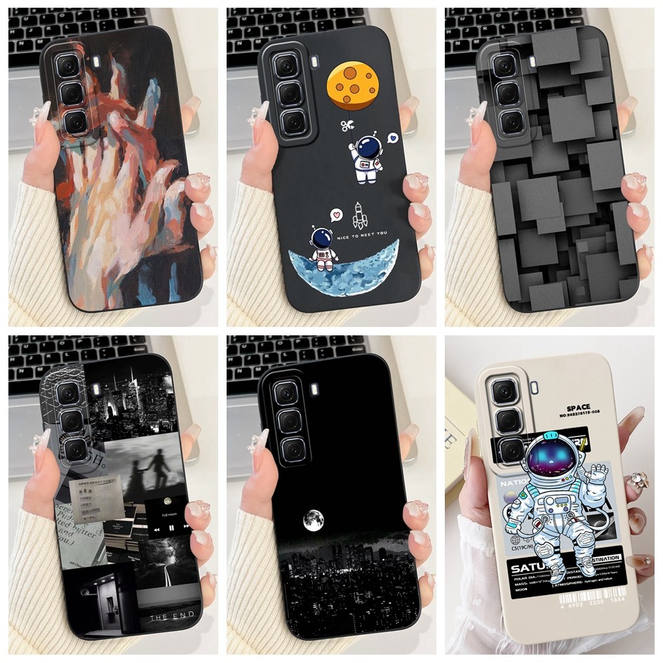 ปลอกสําหรับ Infinix Hot 50 Pro 4G X6881 / Hot 50 Pro Plus 4G X6880 เคสโทรศัพท์ 2024 ใหม่ความงามปกหลังสําหรับ Hot 50 Pro + กันชน