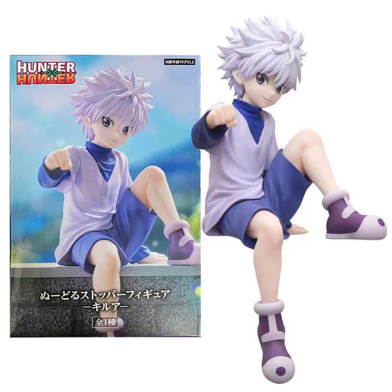 ตัวเลขอะนิเมะ 12CM Anime HUNTERxHUNTER Killua Zoldyck Figure Noodle Stopper Figure GON FREECSS Sitti