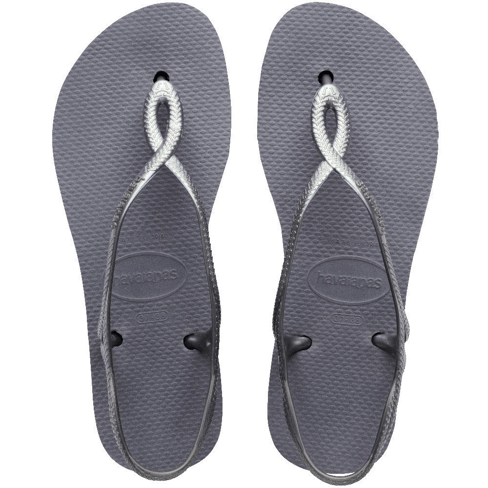 HAVAIANAS รองเท้าแตะผู้หญิง LUNA FLATFORM STEEL GREY 41486005178F_U4GYXX