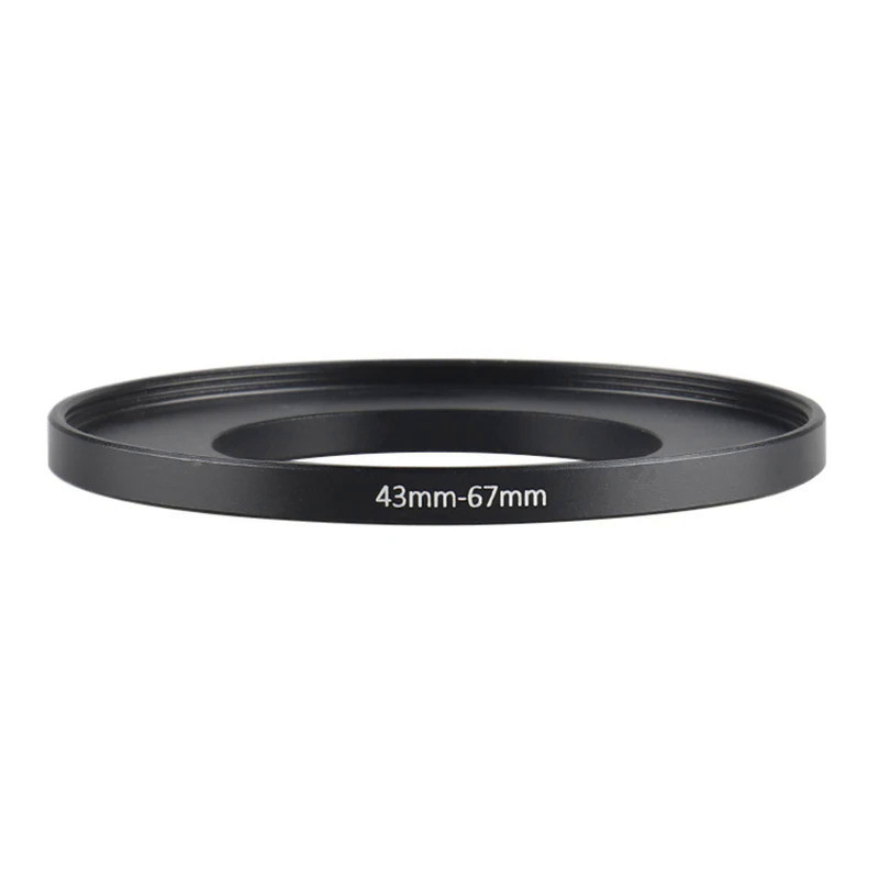 Aluminum Black Step Up Filter Ring 43mm-67mm 43-67 mm 43 to 67 Filter Adapter Lens Adapter for Canon