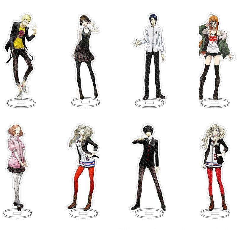 15 ซม.Persona 5 แรงบันดาลใจอะคริลิค Standees - Akira Kuruzu, Ryuji Sakamoto, Makoto Niijima, Haru Okumura & Sae Niijima Fan Gift
