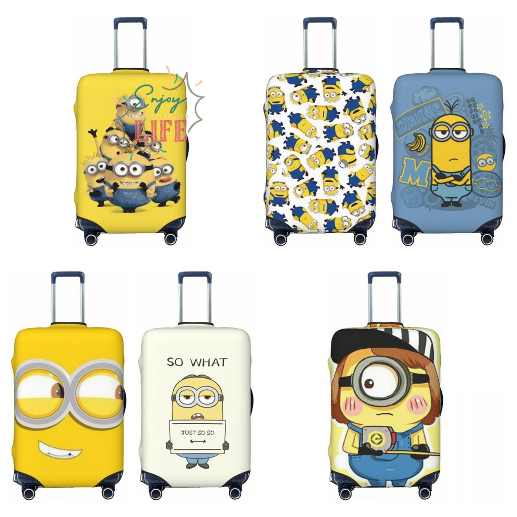 ผ้าคลุมกระเป๋าเดินทาง Minions ผ้าคลุมกระเป๋าเดินทางแบบล้างทําความสะอาดได้ S121609