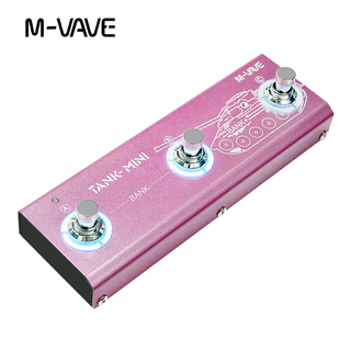 M-VAVE TANK MINI กีตาร์ไฟฟ้า/เบส Multi-Effects เหยียบรองรับ Tone Presets/Editing คุณสมบัติ 6 โมดูล 5 Delay Effects 6 Reverb Effects 3-Band EQ Adjuster