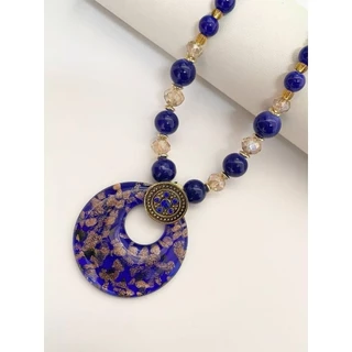 Fashion jewele ชุดเครื่องประดับ สร้อยคอหิน หลากสี แบบเรียบง่าย แฟชั่นเจ้าสาว
